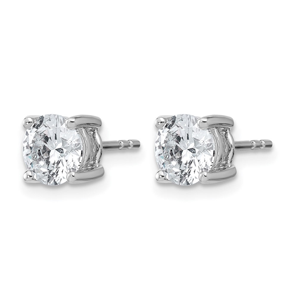 True Origin Lab Grown Diamond VS+ F+ Round Four Prong Heavy Weight Complete Stud Earrings