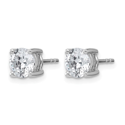 True Origin Lab Grown Diamond VS+ F+ Round Four Prong Heavy Weight Complete Stud Earrings