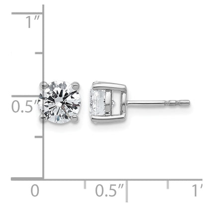 True Origin Lab Grown Diamond VS+ F+ Round Four Prong Heavy Weight Complete Stud Earrings