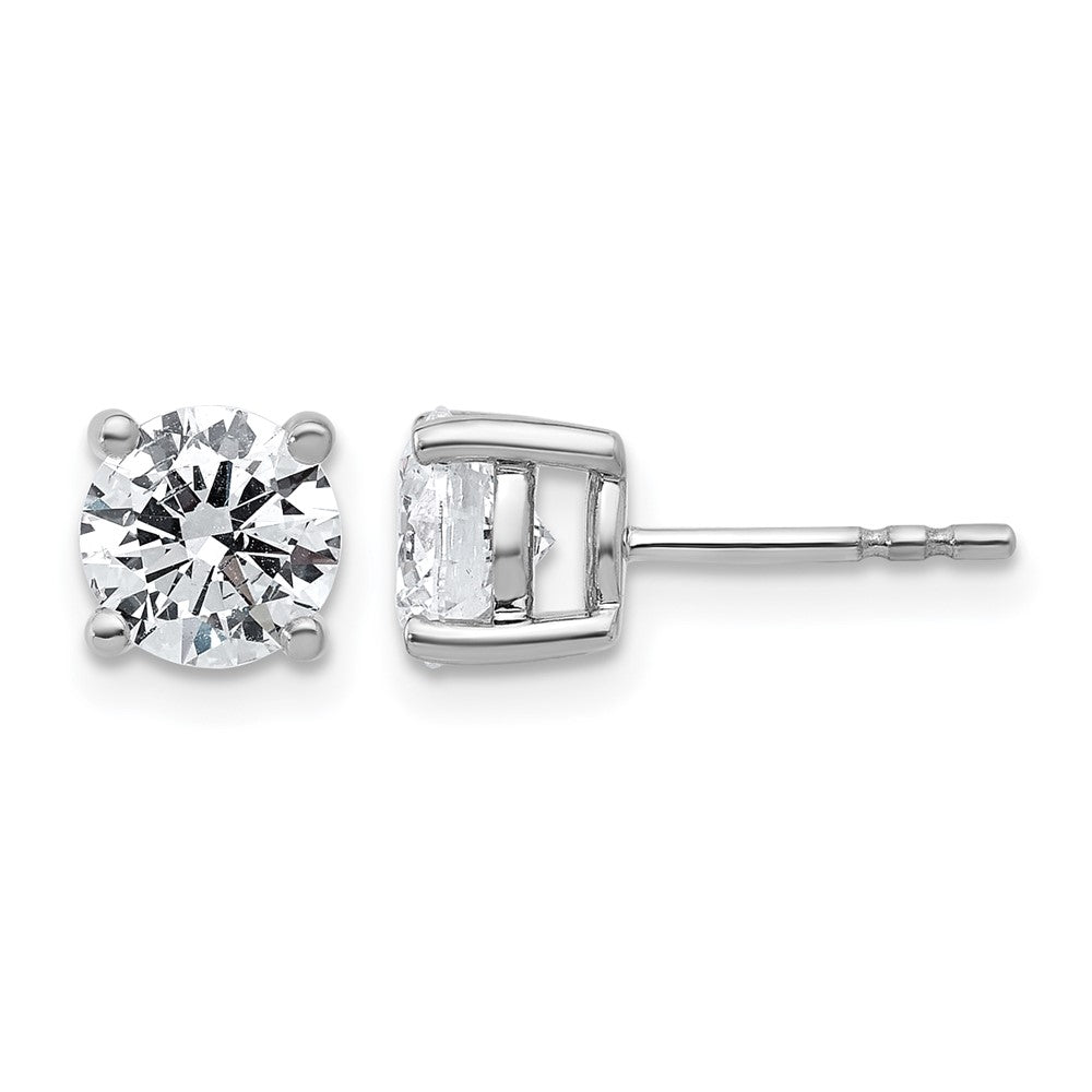 True Origin Lab Grown Diamond VS+ F+ Round Four Prong Heavy Weight Complete Stud Earrings