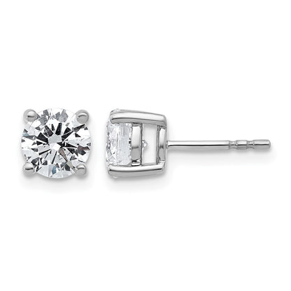 True Origin Lab Grown Diamond VS+ F+ Round Four Prong Heavy Weight Complete Stud Earrings