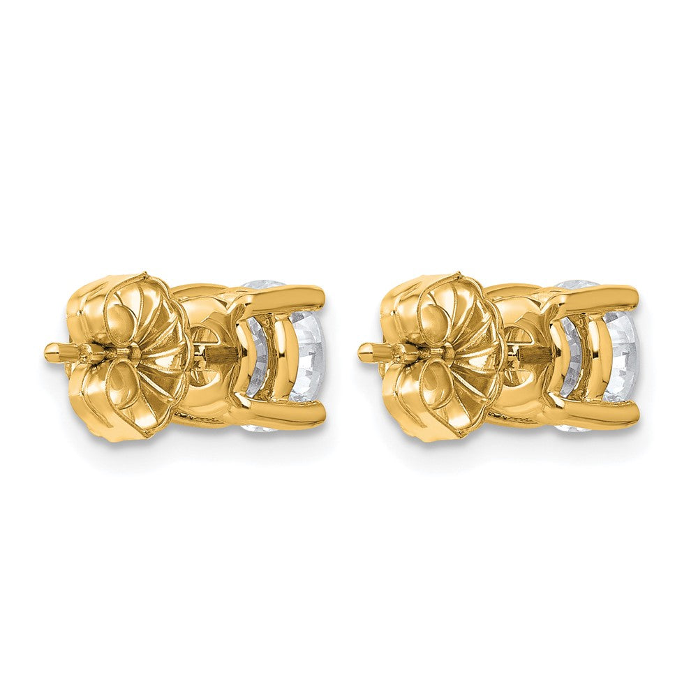 True Origin Lab Grown Diamond VS+ F+ Round Four Prong Heavy Weight Complete Stud Earrings
