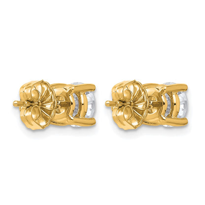 True Origin Lab Grown Diamond VS+ F+ Round Four Prong Heavy Weight Complete Stud Earrings