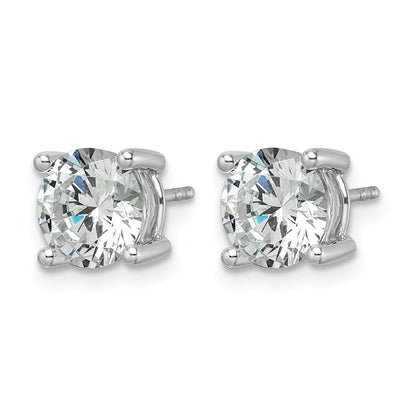 True Origin Lab Grown Diamond VS+ F+ Round Four Prong Heavy Weight Complete Stud Earrings
