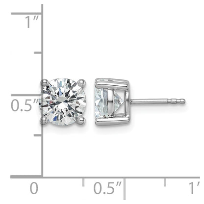 True Origin Lab Grown Diamond VS+ F+ Round Four Prong Heavy Weight Complete Stud Earrings