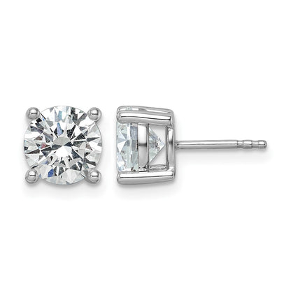 True Origin Lab Grown Diamond VS+ F+ Round Four Prong Heavy Weight Complete Stud Earrings