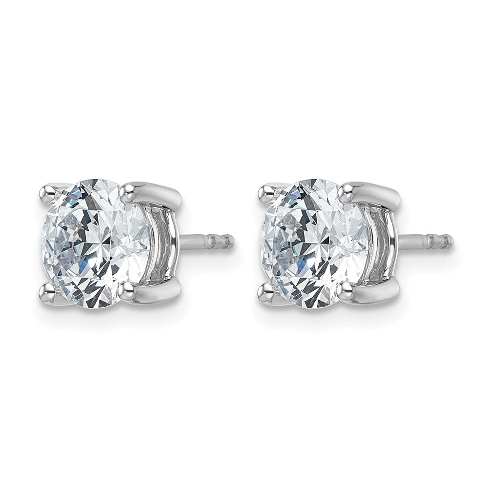 True Origin Lab Grown Diamond VS+ F+ Round Four Prong Heavy Weight Complete Stud Earrings