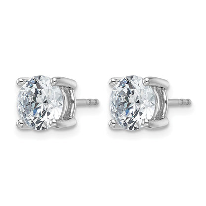 True Origin Lab Grown Diamond VS+ F+ Round Four Prong Heavy Weight Complete Stud Earrings