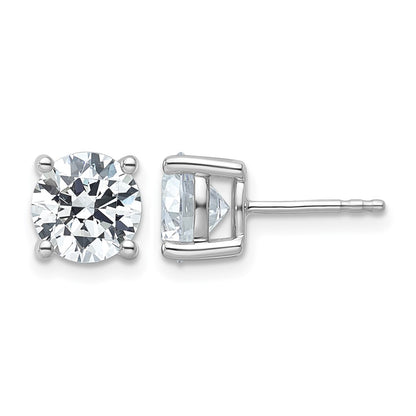 True Origin Lab Grown Diamond VS+ F+ Round Four Prong Heavy Weight Complete Stud Earrings