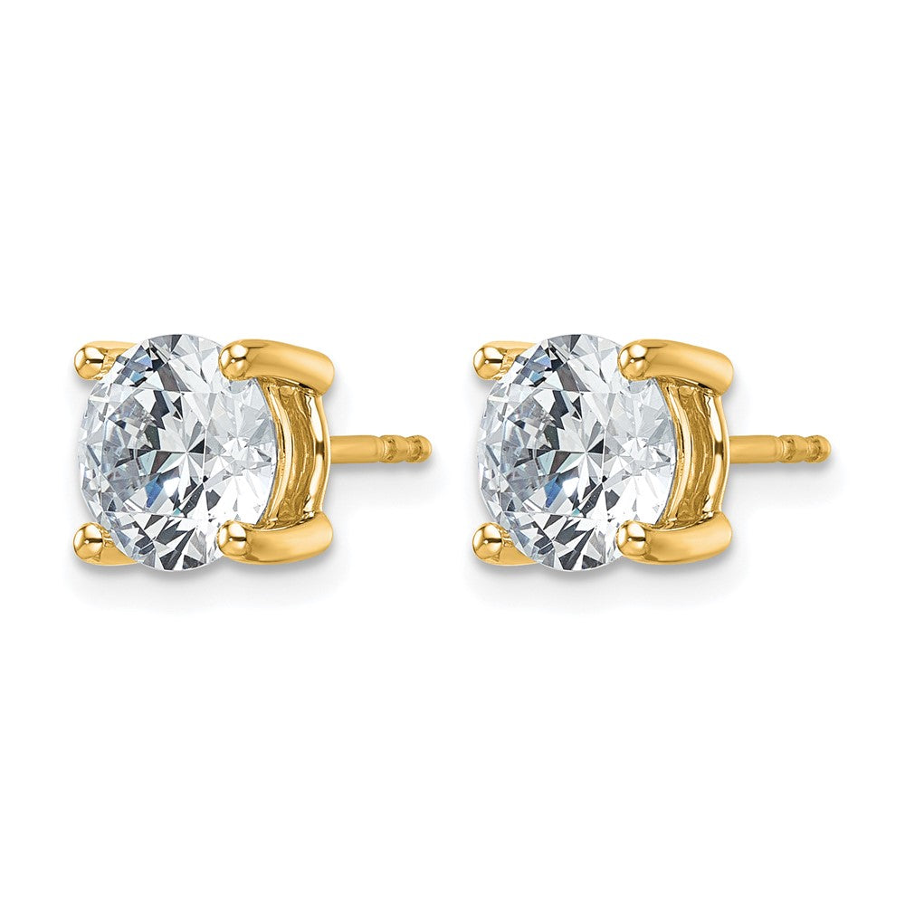 True Origin Lab Grown Diamond VS+ F+ Round Four Prong Heavy Weight Complete Stud Earrings