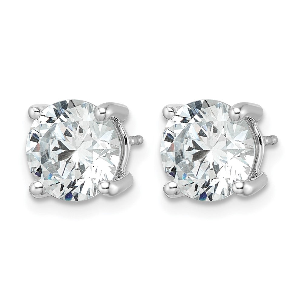 True Origin Lab Grown Diamond VS+ F+ Round Four Prong Heavy Weight Complete Stud Earrings