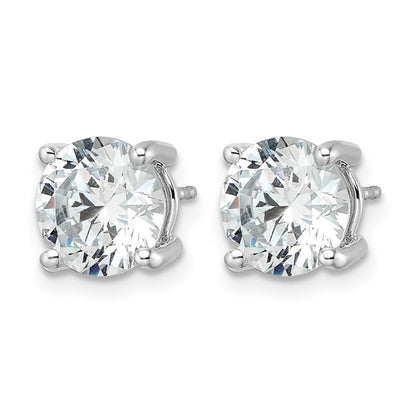 True Origin Lab Grown Diamond VS+ F+ Round Four Prong Heavy Weight Complete Stud Earrings