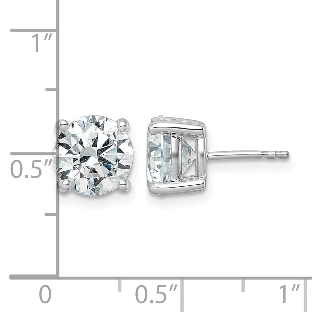 True Origin Lab Grown Diamond VS+ F+ Round Four Prong Heavy Weight Complete Stud Earrings