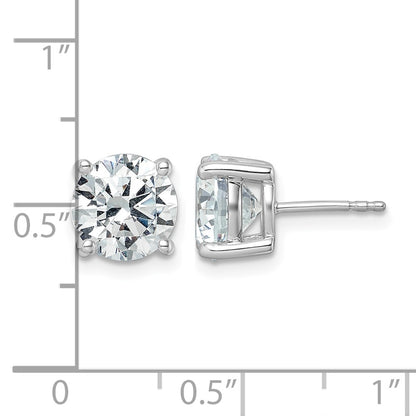 True Origin Lab Grown Diamond VS+ F+ Round Four Prong Heavy Weight Complete Stud Earrings
