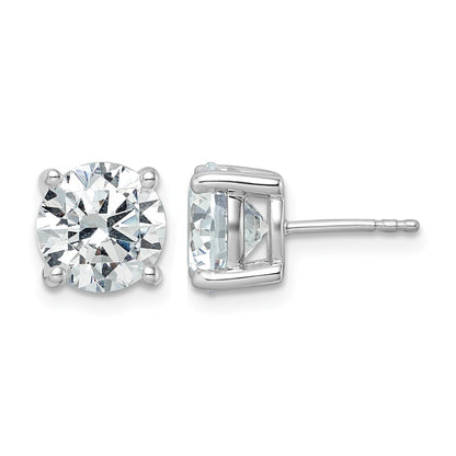 True Origin Lab Grown Diamond VS+ F+ Round Four Prong Heavy Weight Complete Stud Earrings