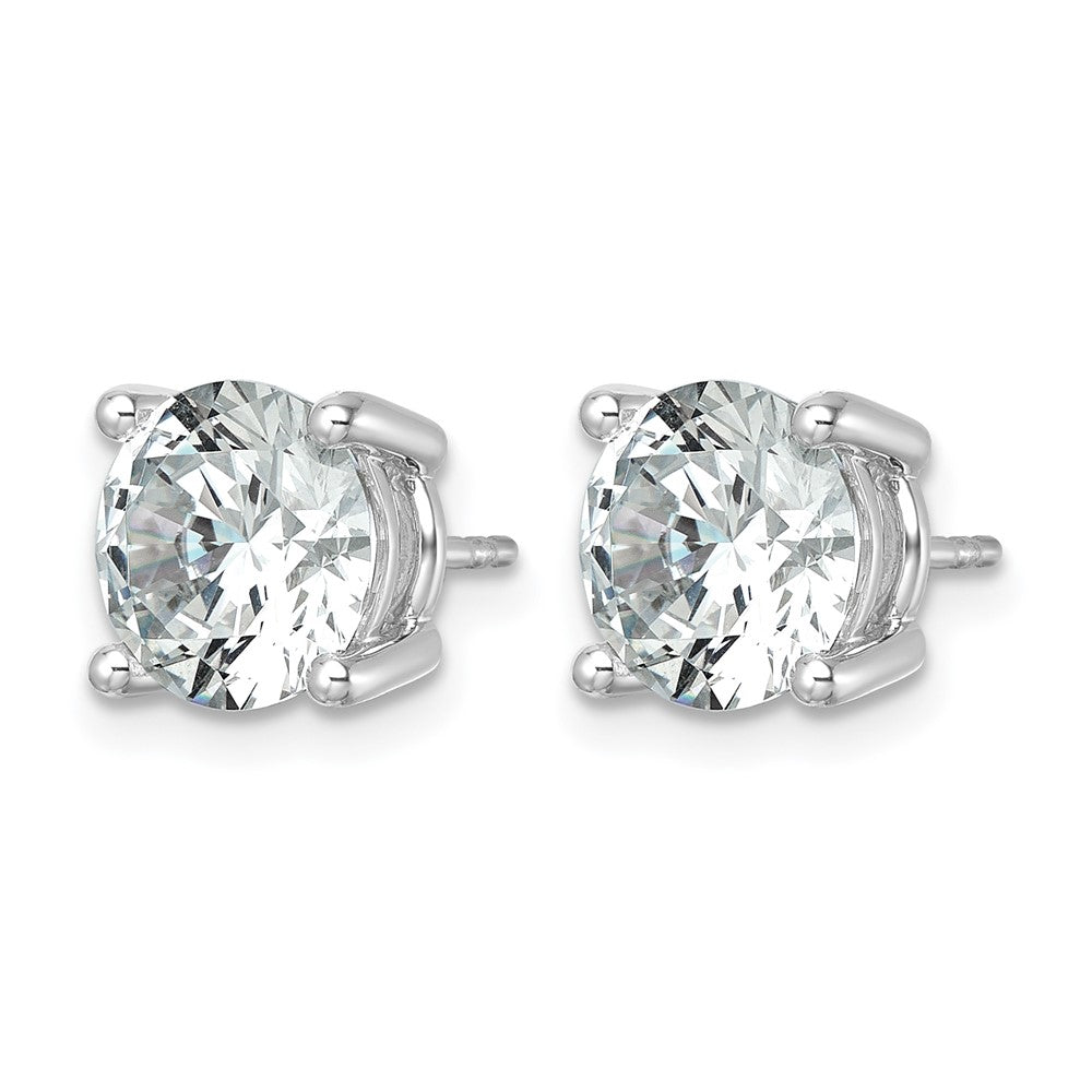 True Origin Lab Grown Diamond VS+ F+ Round Four Prong Heavy Weight Complete Stud Earrings