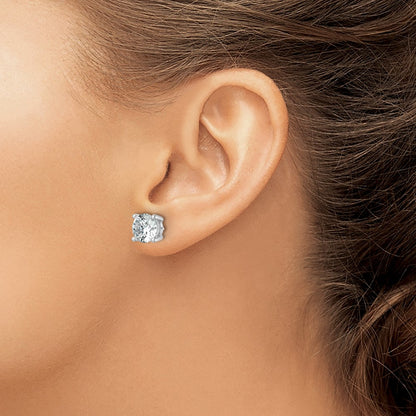 True Origin Lab Grown Diamond VS+ F+ Round Four Prong Heavy Weight Complete Stud Earrings