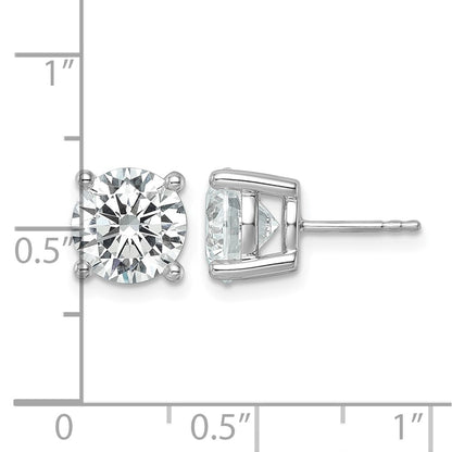 True Origin Lab Grown Diamond VS+ F+ Round Four Prong Heavy Weight Complete Stud Earrings