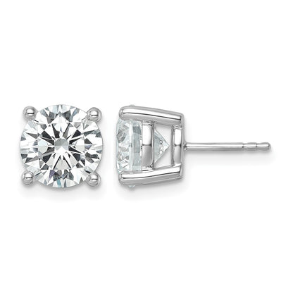 True Origin Lab Grown Diamond VS+ F+ Round Four Prong Heavy Weight Complete Stud Earrings