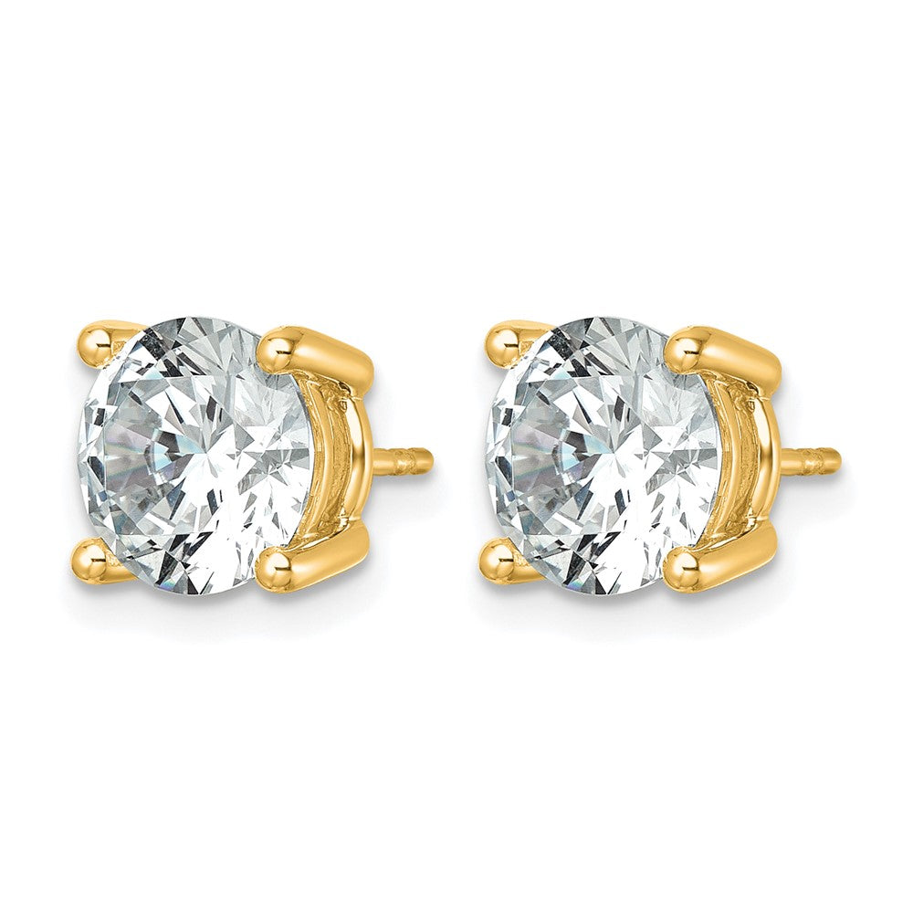 True Origin Lab Grown Diamond VS+ F+ Round Four Prong Heavy Weight Complete Stud Earrings