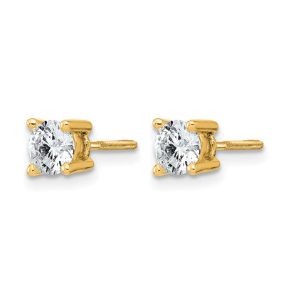 True Origin Lab Grown Diamond VS+ F+ Round Four Prong Heavy Weight Screw Back Complete Stud Earrings