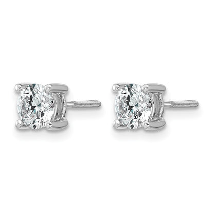 True Origin Lab Grown Diamond VS+ F+ Round Four Prong Heavy Weight Screw Back Complete Stud Earrings