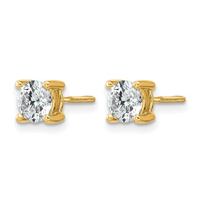 True Origin Lab Grown Diamond VS+ F+ Round Four Prong Heavy Weight Screw Back Complete Stud Earrings