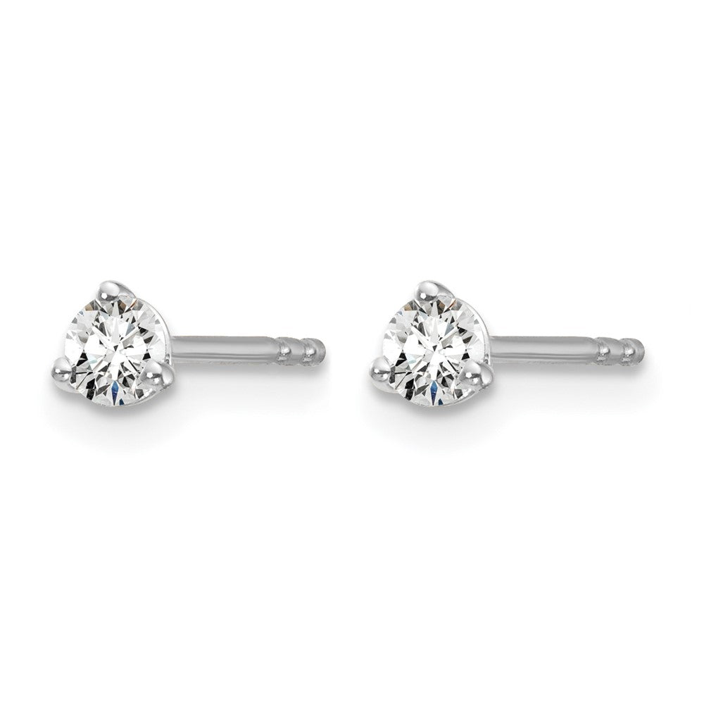 True Origin Lab Grown Diamond VS+ F+ Round Three Prong Heavy Weight Complete Stud Earrings