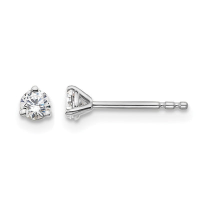 True Origin Lab Grown Diamond VS+ F+ Round Three Prong Heavy Weight Complete Stud Earrings