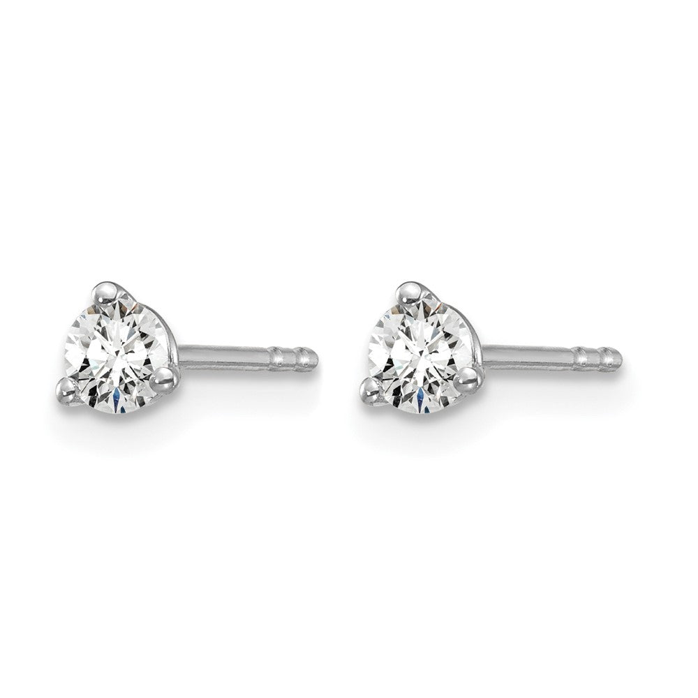True Origin Lab Grown Diamond VS+ F+ Round Three Prong Heavy Weight Complete Stud Earrings