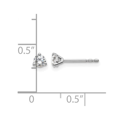 True Origin Lab Grown Diamond VS+ F+ Round Three Prong Heavy Weight Complete Stud Earrings
