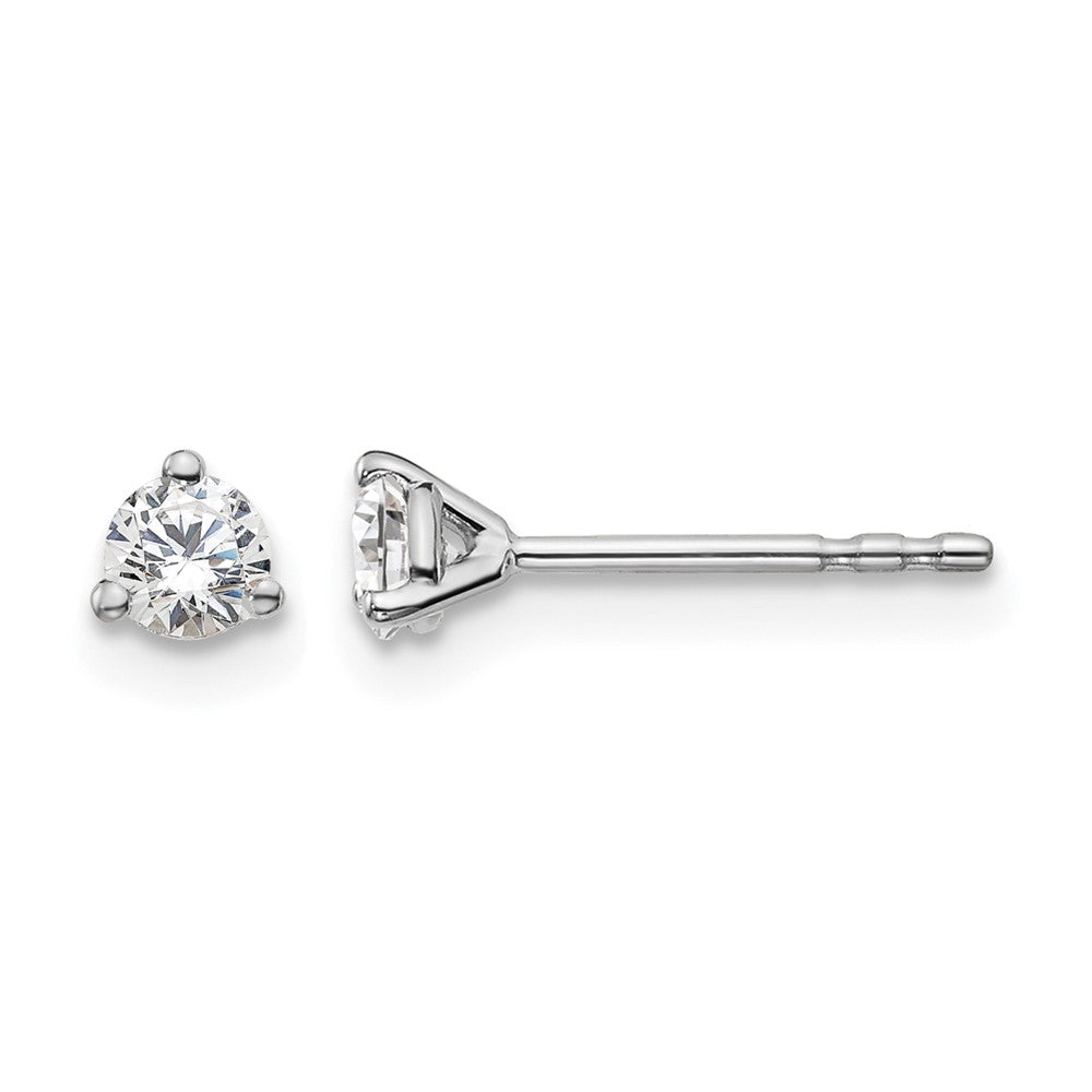 True Origin Lab Grown Diamond VS+ F+ Round Three Prong Heavy Weight Complete Stud Earrings