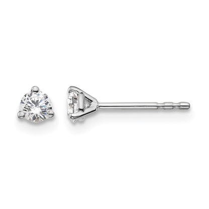 True Origin Lab Grown Diamond VS+ F+ Round Three Prong Heavy Weight Complete Stud Earrings