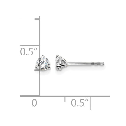 True Origin Lab Grown Diamond VS+ F+ Round Three Prong Heavy Weight Complete Stud Earrings