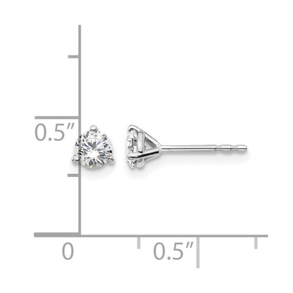 True Origin Lab Grown Diamond VS+ F+ Round Three Prong Heavy Weight Complete Stud Earrings