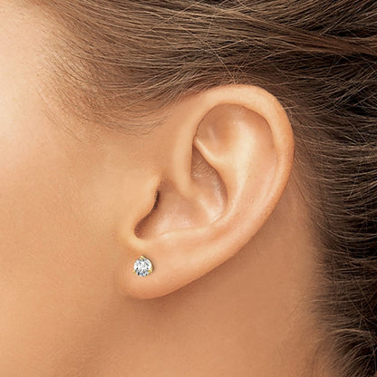 True Origin Lab Grown Diamond VS+ F+ Round Three Prong Heavy Weight Complete Stud Earrings