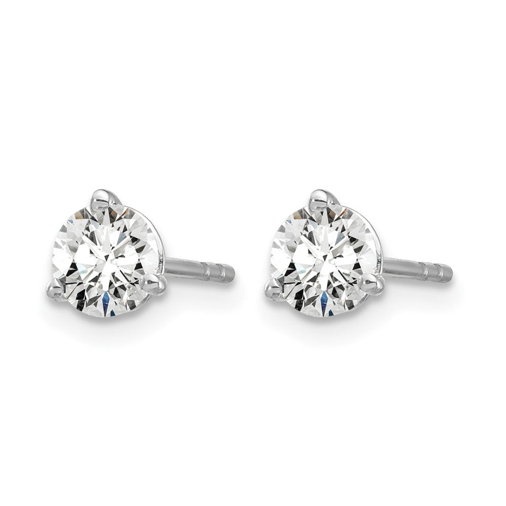 True Origin Lab Grown Diamond VS+ F+ Round Three Prong Heavy Weight Complete Stud Earrings