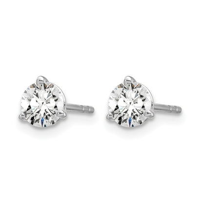 True Origin Lab Grown Diamond VS+ F+ Round Three Prong Heavy Weight Complete Stud Earrings
