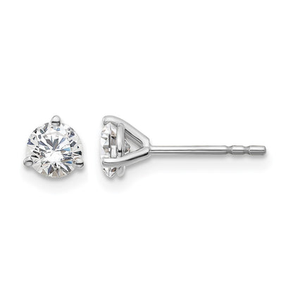 True Origin Lab Grown Diamond VS+ F+ Round Three Prong Heavy Weight Complete Stud Earrings
