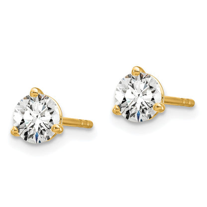 True Origin Lab Grown Diamond VS+ F+ Round Three Prong Heavy Weight Complete Stud Earrings