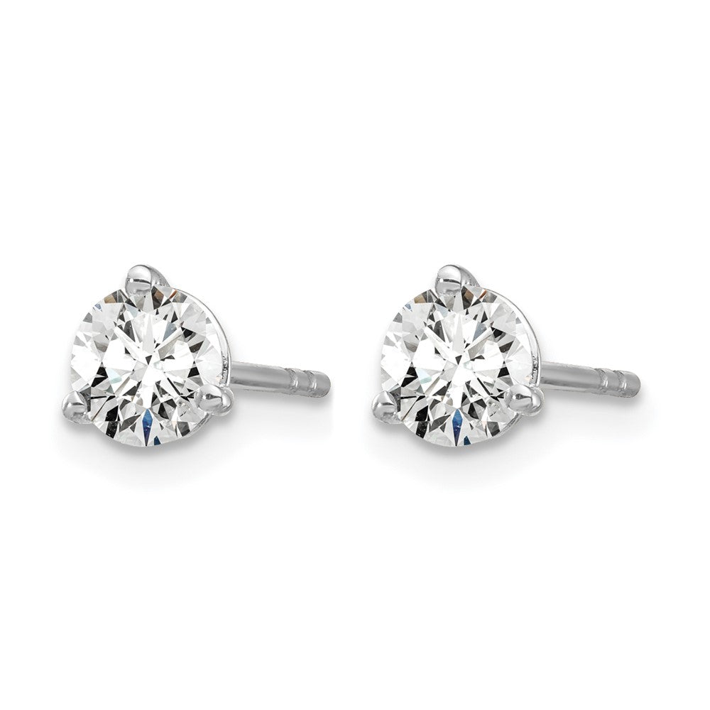 True Origin Lab Grown Diamond VS+ F+ Round Three Prong Heavy Weight Complete Stud Earrings