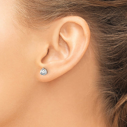 True Origin Lab Grown Diamond VS+ F+ Round Three Prong Heavy Weight Complete Stud Earrings