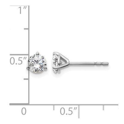 True Origin Lab Grown Diamond VS+ F+ Round Three Prong Heavy Weight Complete Stud Earrings