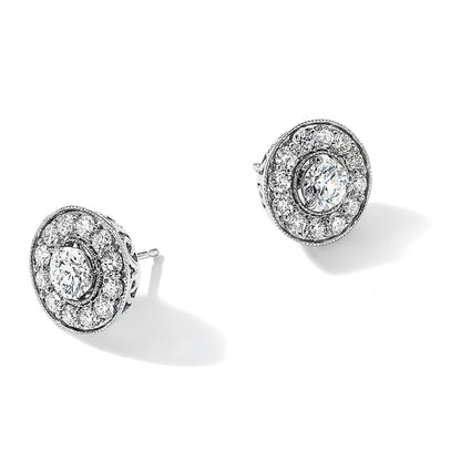 True Origin Lab Grown Diamond VS+ F+ Round Three Prong Heavy Weight Complete Stud Earrings