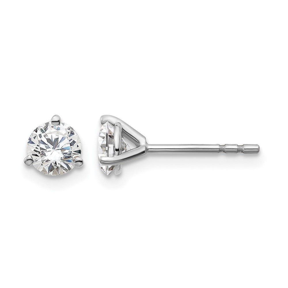 True Origin Lab Grown Diamond VS+ F+ Round Three Prong Heavy Weight Complete Stud Earrings