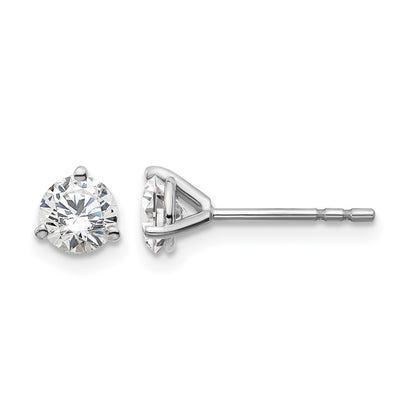 True Origin Lab Grown Diamond VS+ F+ Round Three Prong Heavy Weight Complete Stud Earrings