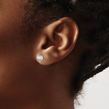 True Origin Lab Grown Diamond VS+ F+ Round Three Prong Heavy Weight Complete Stud Earrings