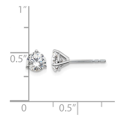 True Origin Lab Grown Diamond VS+ F+ Round Three Prong Heavy Weight Complete Stud Earrings