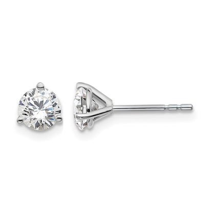 True Origin Lab Grown Diamond VS+ F+ Round Three Prong Heavy Weight Complete Stud Earrings