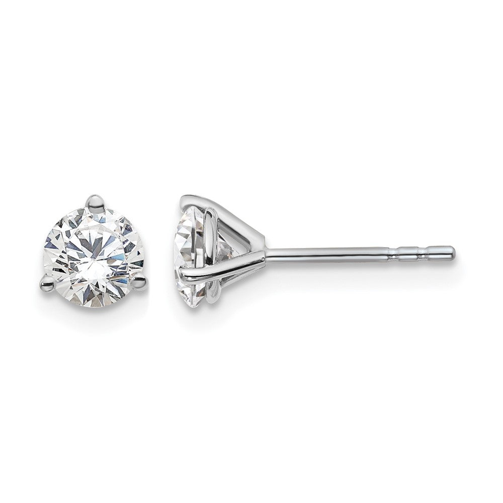 True Origin Lab Grown Diamond VS+ F+ Round Three Prong Heavy Weight Complete Stud Earrings